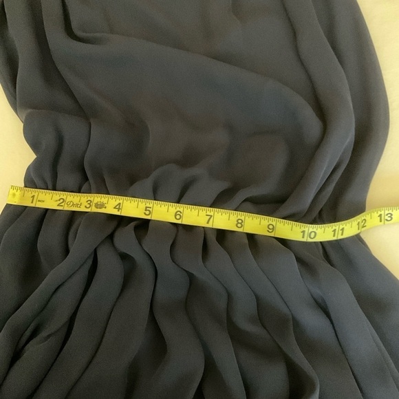 Alice + Olivia Silk Sleeveless Midi Dress Keyhole Back in Navy Size S/P - Picture 11 of 14